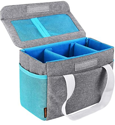 FOSOTO Funda para Cámara Réflex,Bolsa para Cámara Compacta Avanzada o Cámara Evil, Ligero y Plegable, Sirve para Canon EOS M5 M6 Sony A7 III IV A6000 Nikon D3500 D5600 Fujifilm XT-4 Olympus E-M10