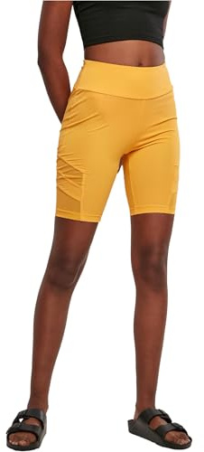 Urban Classics Damen Ladies High Waist Tech Mesh Cycle Shorts