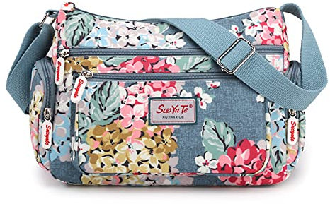 XUDREZ Crossbody-Taschen für Damen, mehrere Taschen, Umhängetasche, Umhängetasche, Reisetasche, Bouquet of Flowers…