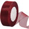45m Organzaband Weinrot 38mm Breit Chiffo Geschenkband,Transparentes Organza Bänder Chiffonband Schleifenband Dekoband Geschenkverpackung Deko Band Tüllband für Weihnachten Hochzeit Taufe Geburtstag