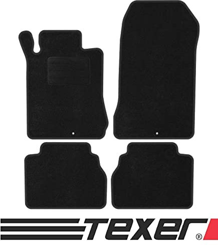 TEXER Textil Fußmatten Passend für Mercedes-Benz E-Klasse W210 Bj. 1995-2003 ANTHRAZIT