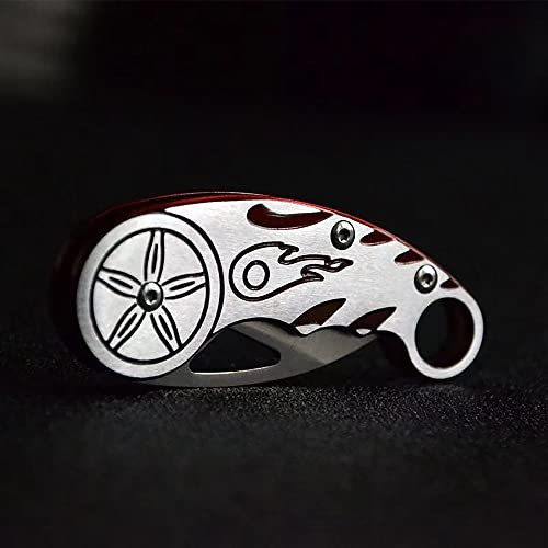 Y AKAGI Coltellino pieghevole Lama Pieghevole sbloccabile Piccolo Sopravvivenza Coltelli Tascabili Affilati Coltello con Apribottiglie Campeggio