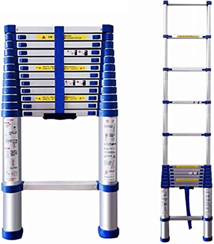 Klappleiter Leitern, Teleskopleiter zum Heckenschneiden, Teleskopleiter für Zelte zum Camping, Zusammenklappbare Verlängerungsleiter, Einziehbare Dachleiter (Color : 4m/11ft)