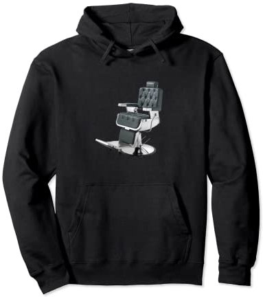Barbershop Friseurstuhl, klassisches Vintage-Bild Pullover Hoodie