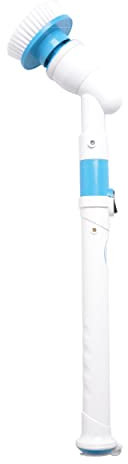 CleanRite® Brosse Rotative Nettoyage | Brosse Nettoyage Électrique sans Fil | 4 Têtes de Brosse et Tiges Télescopiques | Brosse Nettoyage Électrique pour Maison, Cuisine, Salle de Bain et Voiture