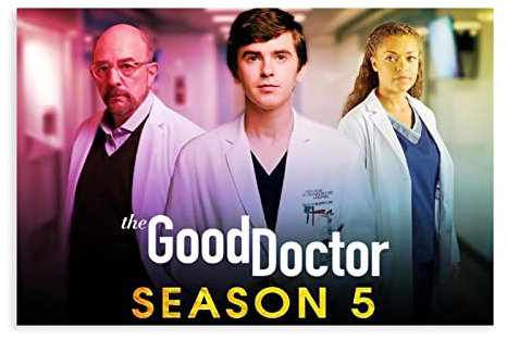 MSRV The Good Doctor Staffel 5 Poster Leinwand Poster Wandkunst Dekor Druck Bild Gemälde für Wohnzimmer Schlafzimmer Dekoration Rahmen: 40 x 60 cm