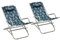FIRBNUS Schaukelstühle 2 STK. Stahl Blattmuster Schaukelsessel Schwingliege Outdoor Sonnenliege Klappbar Gartenliege Klappbar Gartenstuhl Klappbar Gartenmöbel Schaukelstuhl Outdoor Schwingstuhl