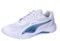 PUMA Unisex Solarflash III Indoor Court Shoe, White-Blue Horizon, 42 EU