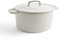 Martha Stewart Signature 7 QT Schmortopf aus emailliertem Gusseisen mit Deckel, Leinenweiß