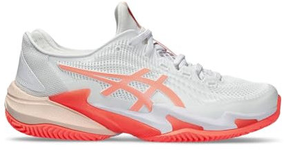 ASICS Damen Court Ff 3 Clay Sneaker, White Sun Coral, 39 EU