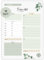 A5 Tagesplaner Block | Daily Planner | TO-DO-Liste | Zeitplan | Prios | Tages-Highligt | Organisation Aufgaben (DIN A5, Grün Eucalyptus)