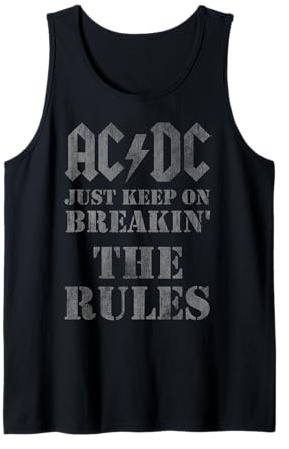 Official AC/DC Just Keep On Breaking The Rules Band Tank Top