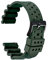WOCCI 26mm Ventilato Cinturino per Orologio da Uomo, FKM Gomma (Non Silicone), Fibbia Nera (Verde Militare)