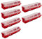 MSCHENZW Lot de 6 bacs de rangement empilables en plastique avec couvercles pour outils de garage et clous