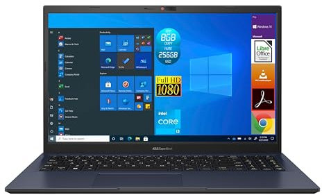 ASUS ExpertBook B1 (B1502), Display Notebook 15.6 Full HD, CPU Intel Core i3-12th, 8GB Ram DDR4, 256GB NVMe SSD, Windows 10 Pro - Portatile Pronto All'Uso