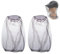 XPEX 2 Pièces Midge head net Filet de Tête de Moustique Moustique Protection de Tête Filet avec Sac de Transport Anti-Moustique Chapeau Masque pour Camping Jungle Randonnée l'escalade Équipement