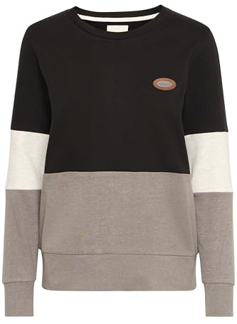 OXMO OXTrine Damen Sweatshirt Pullover Sweater mit Rundhals