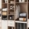 UMDONX 3 Stück Schrank Organizer Kleiderschrank,Ordnungssystem Kleiderschrank,FüR Garderobe,Küche,Wohnzimmer,Waschküche(Schwarz)