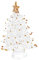 KOMBIUDA Weihnachtsbaum aus Kristall schlanker Weihnachtsbaum Mini-Weihnachtsbäume Miniatur weihnachtsbaumdeko Tannenbaum Dekoration Weihnachtslandschaftsbaum Kristallverzierung Glas Golden