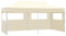 Strandzelt Shelter Terrassenüberdachung Weidezelt - Pop-Up-Partyzelt Faltbar Creme 3×6 m für Events Garten Festival Party