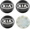 Qiaosup 4 Stück Nabendeckel Auto für KIA K3 K5 Rio Sportage Sorento Optima Oprius Forte Soul Ceed Cerato,Langlebig Stabil Hochwertiges Radnaben Auto Zubehör,A