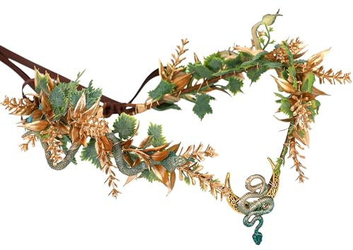 MOSTORY Fee Blume Medusa Kopfschmuck Schlange Elf Krone für Renfaire Frauen Halloween