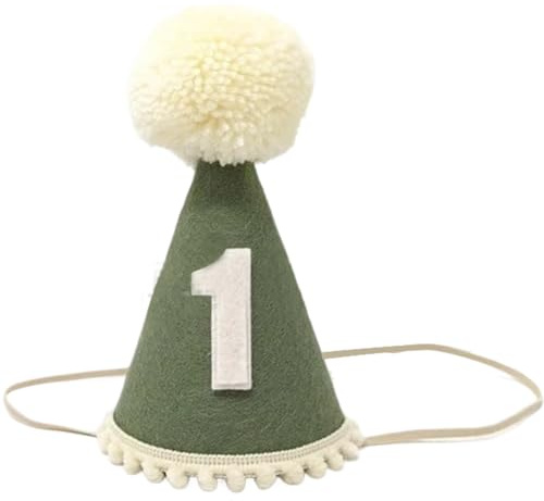 Onperpoe Dschungel Safari Krone für Jungen und Mädchen 1-Jähriger Geburtstagskrone Mini-Tiara Erster Geburtstagshut Foto-Requisite