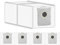 (5 Stück) X8 Pro Omni Ersatzstaubbeutel für ECOVACS DEEBOT T50 PRO Omni/ T50 MAX PRO Omni/ T80 Omni/ X9 Pro Omni Roboterstaubsauger, Zubehörset, Staubsaugerbeutel, Staubsauger-Ersatzstaubbeutel