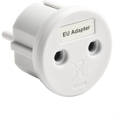 GLOBALHUT Erdungssteckdose, Erdungsadapter Erdungsstecker, Antistatischer Erdungsadapter Für Wandsteckdosen, Leitfähige Bettlaken, Europäischer Standardstecker Für Erdungsmatten, Blätter