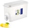 Drinks Dispenser with Tap, Large Durable Fridge Water Dispenser 3.5L Drink Dispenser for Fridge, Suitable for Hot and Cold Water, Juice, Cocktails, Iced Tea