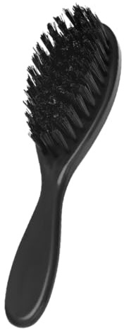 PACKOVE Haarpflegebürste für Männer Bartbürste Schnurrbartbürste Ergonomischer Griff Sanftes Design Feine Zinken Kompakte Leichtes Gewicht Haar und Bartpflege