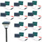 Chargeurs de batterie solaire, mini panneaux solaires 10pcs, panneau de 150mA 3V avec câble, pratiques à l'épreuve des météo, pour faire des lumières pelouse à faible puissance appareils scien