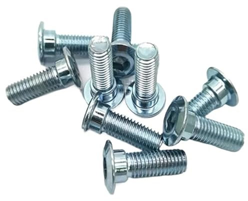 WEKONUMEX Vis Boulon, Vis for Disque de Frein de Moto M8 x 1,25 x 25 mm, Levier Universel en Acier au Carbone 8.8, Lot de 10