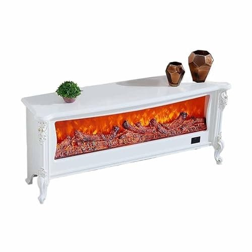 Accueil Meuble TV avec cheminée de Style européen 54 Pouces et télécommande, Meuble décoratif à LED for Chambre à Coucher et Salon Décoration