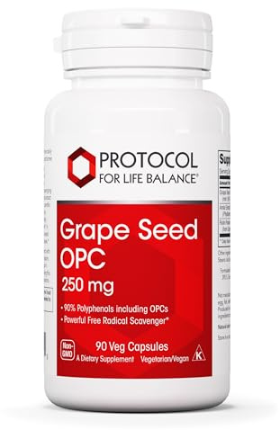PROTOCOL FOR LIFE BALANCE Grape Seed OPC 250mg, 90 Veg Caps