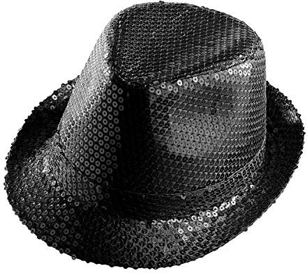 W WIDMANN MILANO Party Fashion - Hut Fedora, Hut mit Pailletten, Kopfbedeckung, Karneval