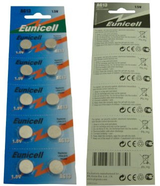 AG13 LR44 Knopfzellen Batterien - A76 L1154 SR44 G13 357 - 1.5V