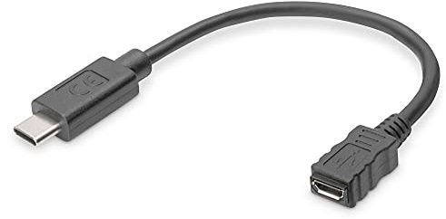 Assmann usb cable type c to micro b type c to micro b m/f 01m (AK-300316-001-S)