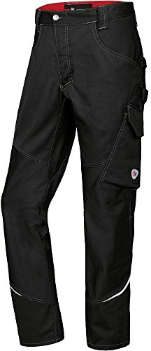 BP 1980-570-32 Schmale Arbeitshose - Schlanke Silhouette - Stretchmaterial - Elastischer Rücken - Ergonomischer Schnitt - 65% Polyester, 35% Baumwolle - Normale Passform - Größe: 60n - Farbe: schwarz