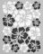 WANDfee Wandtattoo Hibiskus Blumen Hibiskusblüten FARBWUNSCH schwarz weiss Wandsticker Wandaufkleber Fliesenaufkleber