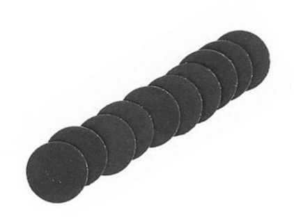 Rotacraft 22 mm Carborundum Cutting Discs, Pack of 10, Silver