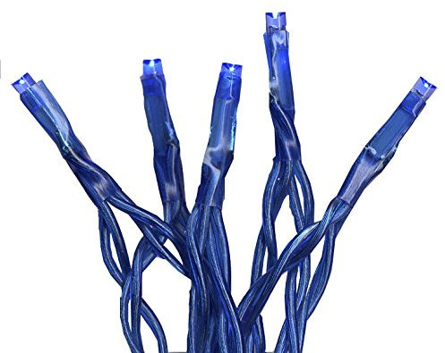 Batteriebetriebene Mini-Lichterkette mit 15 LED blau