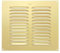 Map Metal Air Vent Cover, Suitable for Venting Gas Appliances Ventilation Internal External Wall, for Openings 9 x 9 (229 x 229mm), Gold