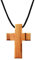 Olivenholz Kreuz Anhänger. (3,8 cm Höhe) wa-37 von Heiligen Land Importe