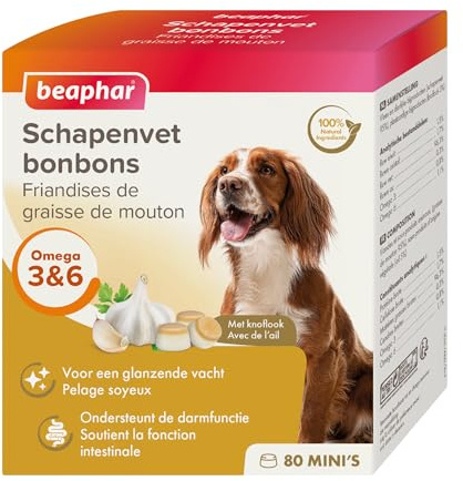 Beaphar 11021 Schaffett Bonbons Knoblauch Mini 245g, Weiß