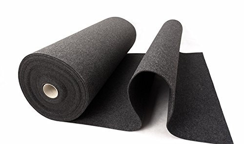 Rob&Raf Deutscher Premium Filz 4mm 700g/qm Graphite Bastelfilz Taschenfilz Meterware 100cmx100cm