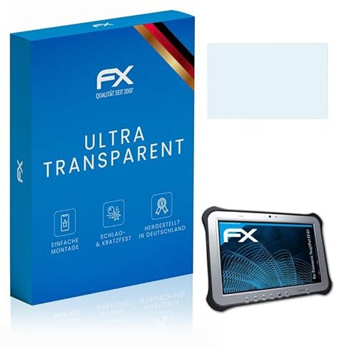 atFoliX Schutzfolie kompatibel mit Panasonic ToughPad FZ-G1 Folie, ultraklare FX Displayschutzfolie (2X)