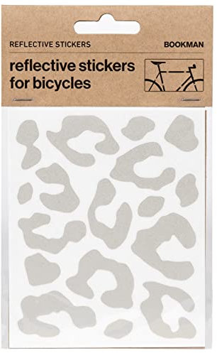 Bookman Urban Visibility Reflective Stickers Leopard White