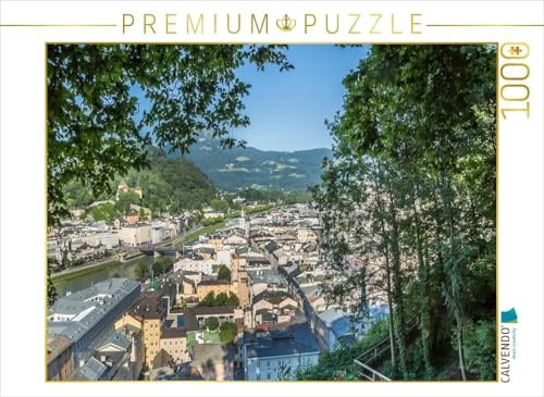 CALVENDO Puzzle Salzburg Blick vom Mönchsberg 1000 Teile Puzzle quer | Lege-Größe cm Foto-Puzzle für glückliche Stunden