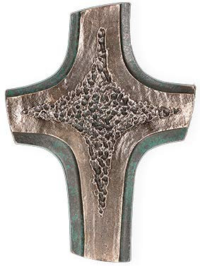 Wandkreuz Bronze Schmuckkreuz Wanddekoration Bronzekreuz 19 cm Seegers Ulrich